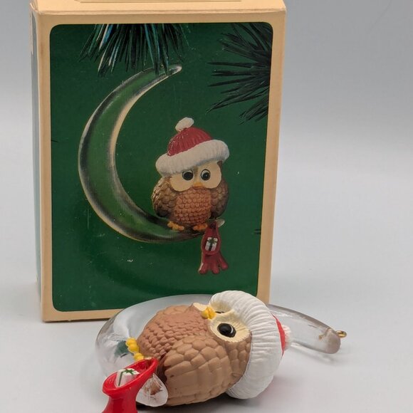 Hallmark Keepsake Christmas Owl 1984, Vintage Christmas Ornament - Picture 2 of 10